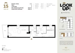 3 pokoje, mieszkanie 58,26 m², piętro 2, oferta nr a.15, LOOK UP House, Kraków, Prądnik Biały, ul. Pękowicka