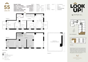 3 pokoje, mieszkanie 90,45 m², piętro 3, oferta nr a.55, LOOK UP House, Kraków, Prądnik Biały, ul. Pękowicka