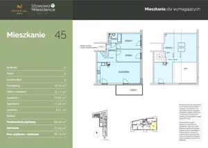 3 pokoje, apartament 68,48 m², piętro 2, oferta nr C.45, Stawowa Residence V, Kraków, Prądnik Biały, Bronowice Wielkie, ul. Stawowa 152