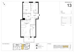 4 pokoje, mieszkanie 70,06 m², piętro 2, oferta nr A.13, Imperial SILO, Kraków, Dębniki, Ruczaj, ul. Kobierzyńska