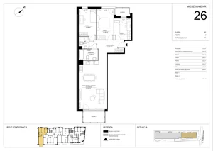 4 pokoje, mieszkanie 85,46 m², piętro 2, oferta nr A.26, Imperial SILO, Kraków, Dębniki, Ruczaj, ul. Kobierzyńska