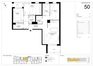 5 pokoi, mieszkanie 86,32 m², piętro 1, oferta nr A.50, Imperial SILO, Kraków, Dębniki, Ruczaj, ul. Kobierzyńska