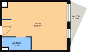 1 pokój, lokal inwestycyjny 36,19 m², piętro 1, oferta nr A.20, Cystersów 19, Kraków, Grzegórzki, ul. Cystersów 19