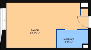 1 pokój, lokal inwestycyjny 27,17 m², piętro 3, oferta nr A.74, Cystersów 19, Kraków, Grzegórzki, ul. Cystersów 19