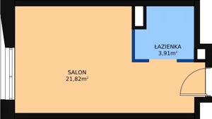 1 pokój, lokal inwestycyjny 26,50 m², piętro 6, oferta nr A.152, Cystersów 19, Kraków, Grzegórzki, ul. Cystersów 19