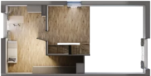 4 pokoje, mieszkanie 89,44 m², piętro 1, oferta nr 1.2, Cascada House, Rząska, ul. Piaski / Łąkowa