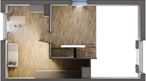 4 pokoje, mieszkanie 81,61 m², piętro 1, oferta nr 19.2, Cascada House, Rząska, ul. Piaski / Łąkowa
