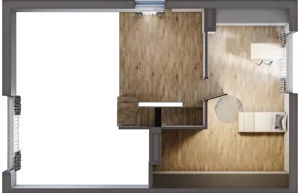 4 pokoje, mieszkanie 100,57 m², piętro 1, oferta nr 22.2, Cascada House, Rząska, ul. Piaski / Łąkowa