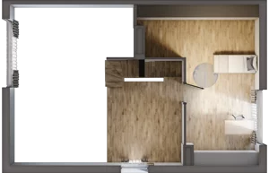 4 pokoje, mieszkanie 100,57 m², piętro 1, oferta nr 21.2, Cascada House, Rząska, ul. Piaski / Łąkowa