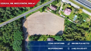 Działka 3 654,00 m², Adamowice, Sprzedaż
