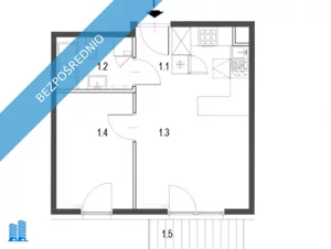 Mieszkanie dwupokojowe 33,00 m², Czarnochowice, Czarnochowice 592, Sprzedaż