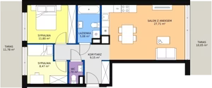 3 pokoje, apartament 63,18 m², parter, oferta nr 14, Port Ostróda, Ostróda, ul. Wypoczynkowa