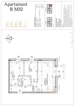 3 pokoje, mieszkanie 50,66 m², piętro 2, oferta nr BM32, Osiedle Rodzinne 3, Busko-Zdrój, ul. Młyńska