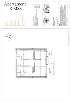 1 pokój, mieszkanie 31,81 m², piętro 2, oferta nr BM33, Osiedle Rodzinne 3, Busko-Zdrój, ul. Młyńska