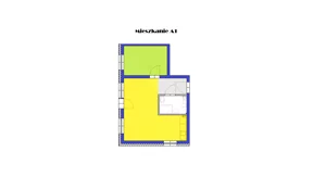 2 pokoje, mieszkanie 43,09 m², parter, oferta nr A1, Grzybowa 4, Oborniki Śląskie, ul. Grzybowa 4