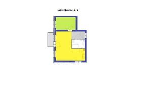 2 pokoje, mieszkanie 43,03 m², piętro 1, oferta nr A2, Grzybowa 4, Oborniki Śląskie, ul. Grzybowa 4