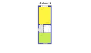 2 pokoje, mieszkanie 44,87 m², parter, oferta nr C1, Grzybowa 4, Oborniki Śląskie, ul. Grzybowa 4