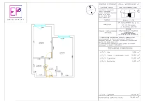 2 pokoje, mieszkanie 38,98 m², parter, oferta nr J03, Osiedle Pogodne, NOWY ETAP bud. I, J, Nowy Dwór Mazowiecki, Nowodworzanka, ul. Pogodna / Leśna / Dębowa