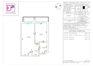 2 pokoje, mieszkanie 44,16 m², piętro 3, oferta nr i31, Osiedle Pogodne, NOWY ETAP bud. I, J, Nowy Dwór Mazowiecki, Nowodworzanka, ul. Pogodna / Leśna / Dębowa