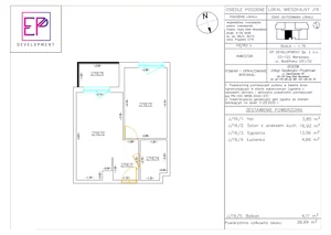 2 pokoje, mieszkanie 38,99 m², piętro 2, oferta nr J16, Osiedle Pogodne, NOWY ETAP bud. I, J, Nowy Dwór Mazowiecki, Nowodworzanka, ul. Pogodna / Leśna / Dębowa