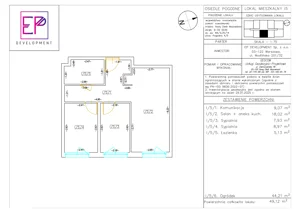 3 pokoje, mieszkanie 49,12 m², parter, oferta nr i05, Osiedle Pogodne, NOWY ETAP bud. I, J, Nowy Dwór Mazowiecki, Nowodworzanka, ul. Pogodna / Leśna / Dębowa