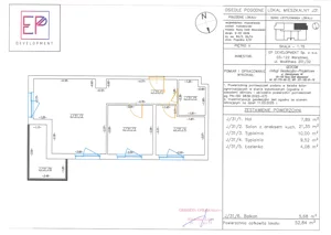 3 pokoje, mieszkanie 52,84 m², piętro 5, oferta nr J31, Osiedle Pogodne, NOWY ETAP bud. I, J, Nowy Dwór Mazowiecki, Nowodworzanka, ul. Pogodna / Leśna / Dębowa