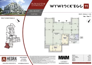 Lokal użytkowy 115,06 m², oferta nr LU1, Wywrockiego 11 - lokale usługowe, Rzeszów, Staroniwa, ul. Wywrockiego 11