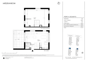 4 pokoje, mieszkanie 89,59 m², piętro 4, oferta nr B84, Apartamenty Składowa, Kraków, Krowodrza, ul. Składowa 22
