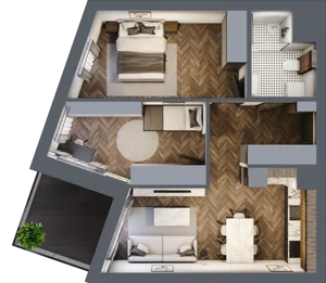 3 pokoje, apartament 54,01 m², piętro 3, oferta nr 17, Północna 31, Lublin, Śródmieście, Czechów Południowy, ul. Północna 31