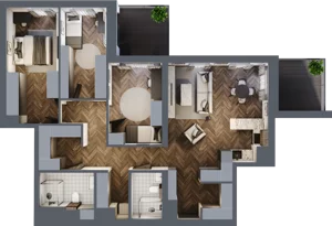 4 pokoje, apartament 104,68 m², piętro 13, oferta nr 112, Północna 31, Lublin, Śródmieście, Czechów Południowy, ul. Północna 31