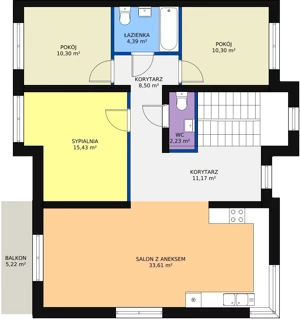 4 pokoje, mieszkanie 104,64 m², piętro 1, oferta nr 8B, Białołęcka 327, Warszawa, Białołęka, Brzeziny, ul. Białołęcka 327