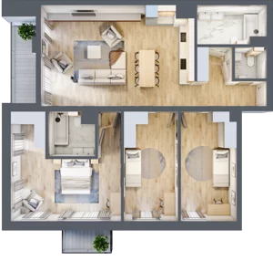 4 pokoje, apartament 112,63 m², piętro 1, oferta nr A.11, Dolna Górna Wilda, Poznań, Wilda, Wilda, ul. Górna Wilda