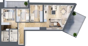 4 pokoje, apartament 79,83 m², piętro 6, oferta nr A.62, Dolna Górna Wilda, Poznań, Wilda, Wilda, ul. Górna Wilda