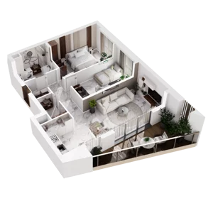 3 pokoje, mieszkanie 66,29 m², piętro 5, oferta nr A.6.3, GreenLine, Gdańsk, Piecki-Migowo, Matemblewo, ul. Rakoczego