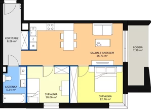3 pokoje, apartament inwestycyjny 63,13 m², piętro 3, oferta nr A.4.6, Apartamenty Remedium, Gdańsk, Aniołki,  ul. Mariana Smoluchowskiego
