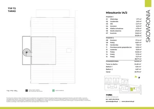 5 pokoi, mieszkanie 143,05 m², piętro 1, oferta nr 1A-2, Skowronia, Kraków, Podgórze Duchackie, Wola Duchacka, ul. Skowronia