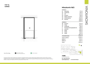 5 pokoi, mieszkanie 143,05 m², piętro 1, oferta nr 1B-2, Skowronia, Kraków, Podgórze Duchackie, Wola Duchacka, ul. Skowronia