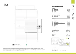 5 pokoi, mieszkanie 143,05 m², piętro 1, oferta nr 1B-2, Skowronia, Kraków, Podgórze Duchackie, Wola Duchacka, ul. Skowronia
