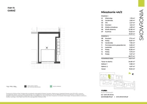 5 pokoi, mieszkanie 143,11 m², piętro 1, oferta nr 4A-2, Skowronia, Kraków, Podgórze Duchackie, Wola Duchacka, ul. Skowronia