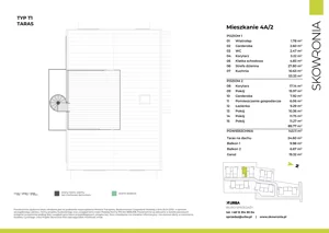 5 pokoi, mieszkanie 143,11 m², piętro 1, oferta nr 4A-2, Skowronia, Kraków, Podgórze Duchackie, Wola Duchacka, ul. Skowronia