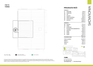 5 pokoi, mieszkanie 143,11 m², piętro 1, oferta nr 6A-2, Skowronia, Kraków, Podgórze Duchackie, Wola Duchacka, ul. Skowronia