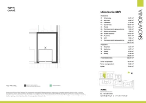 4 pokoje, mieszkanie 126,57 m², parter, oferta nr 6B-1, Skowronia, Kraków, Podgórze Duchackie, Wola Duchacka, ul. Skowronia