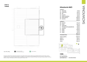 5 pokoi, mieszkanie 143,10 m², piętro 1, oferta nr 6B-2, Skowronia, Kraków, Podgórze Duchackie, Wola Duchacka, ul. Skowronia