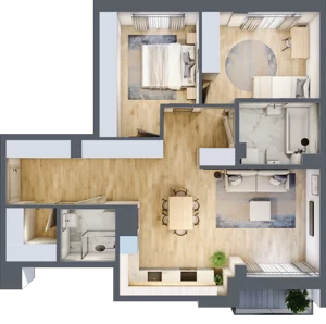 3 pokoje, mieszkanie 76,41 m², piętro 3, oferta nr Giserska 5/79, Panorama Ursus, Warszawa, Ursus, Szamoty, ul. Giserska 5