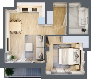 2 pokoje, mieszkanie 39,11 m², piętro 2, oferta nr Giserska 5/10, Panorama Ursus, Warszawa, Ursus, Szamoty, ul. Giserska 5