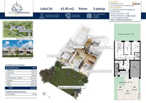 Dom szeregowy 61,90 m², Ostrołęka, Stefana Żeromskiego, Sprzedaż