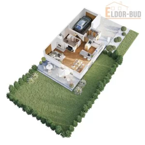 Dom bliźniak 145,16 m², Łomża, Jaśminowa, Sprzedaż
