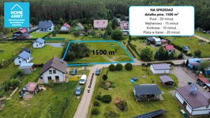 Działka 1 500,00 m², Domatówko, Graniczna, Sprzedaż