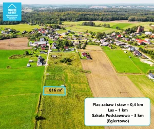 Działka 816,00 m², Hopowo, Ochotnicza, Sprzedaż