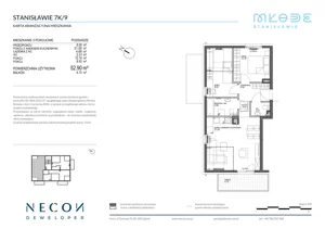 3 pokoje, mieszkanie 52,90 m², piętro 2, oferta nr B10-9, Młode Stanisławie - bud B10, B11, Stanisławie, ul. Stanisławie 7A